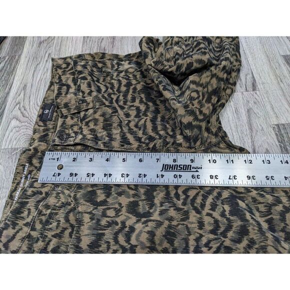 Adriano Goldschmied Womens Size 29 R The Farrah Skinny Ankle Animal Print Jeans - Picture 11 of 12